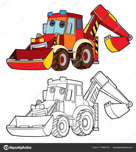 Imágenes: dibujo de excavadora para colorear | excavadora: Dibujar Fácil, dibujos de Una Excavadora, como dibujar Una Excavadora paso a paso para colorear