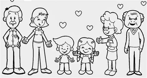KINDER ESCUELA PRIMARIA: octubre 2014: Dibujar Fácil, dibujos de Una Familia De 6 Personas, como dibujar Una Familia De 6 Personas para colorear e imprimir
