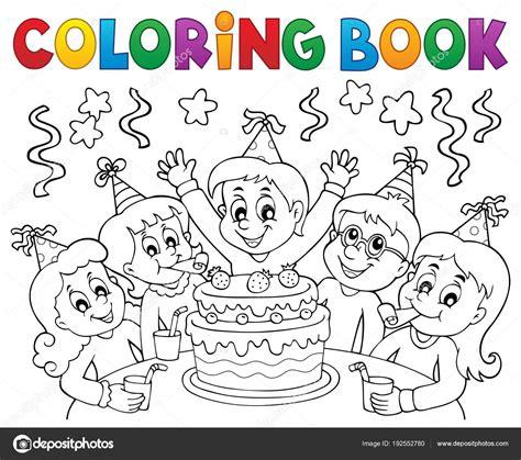 Libro para colorear niños tema de la fiesta 1 Imagen: Aprender como Dibujar y Colorear Fácil con este Paso a Paso, dibujos de Una Fiesta, como dibujar Una Fiesta para colorear e imprimir