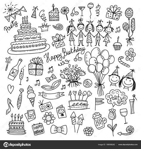 Imágenes: iconos para fiesta de cumpleaños | Fiesta de: Dibujar Fácil, dibujos de Una Fiesta De Cumpleaños, como dibujar Una Fiesta De Cumpleaños paso a paso para colorear