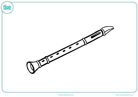 colorear-Flauta - Mundo Primaria: Dibujar y Colorear Fácil con este Paso a Paso, dibujos de Una Flauta, como dibujar Una Flauta para colorear e imprimir