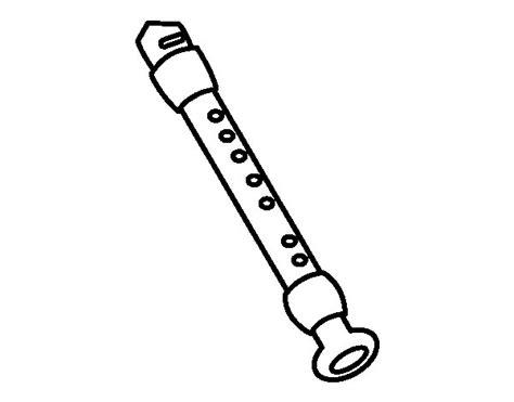 Dibujo de Flauta para Colorear - Dibujos.net: Dibujar Fácil con este Paso a Paso, dibujos de Una Flauta, como dibujar Una Flauta para colorear