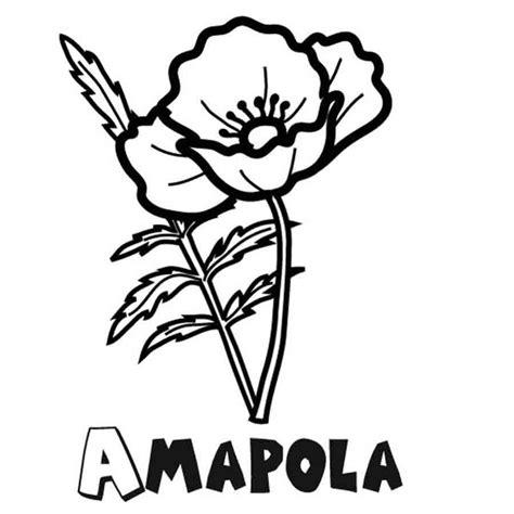 Dibujo para imprimir y colorear de amapolas: Aprender a Dibujar Fácil con este Paso a Paso, dibujos de Una Flor De Amapola, como dibujar Una Flor De Amapola para colorear