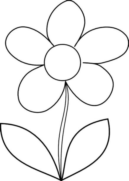 Dibujos de Flores para colorear - Colorear24.com: Aprende a Dibujar y Colorear Fácil con este Paso a Paso, dibujos de Una Flor De Seis Petalos, como dibujar Una Flor De Seis Petalos para colorear e imprimir