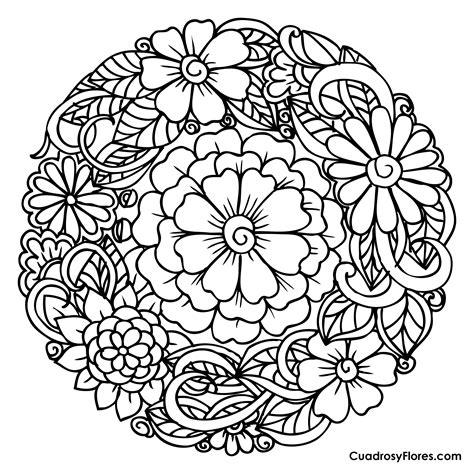 ஜ Imágenes de Flores para Colorear ஜ Preciosos: Aprender como Dibujar y Colorear Fácil, dibujos de Una Flor Mandala, como dibujar Una Flor Mandala para colorear e imprimir