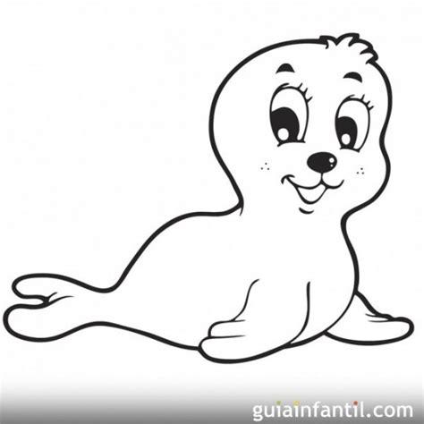 Focas Bebes Para Colorear: Dibujar y Colorear Fácil con este Paso a Paso, dibujos de Una Foca Bebe, como dibujar Una Foca Bebe para colorear