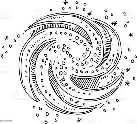 Ilustración de Dibujo De Galaxia y más Vectores Libres: Aprende a Dibujar y Colorear Fácil con este Paso a Paso, dibujos de Una Galaxia Espiral, como dibujar Una Galaxia Espiral paso a paso para colorear