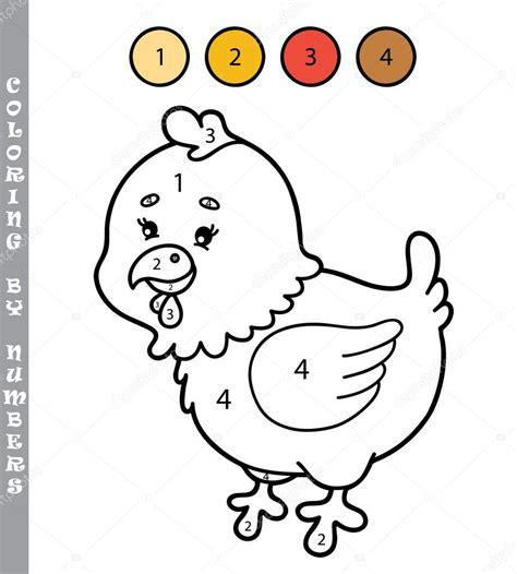 divertido para colorear por números juego — Archivo: Aprender como Dibujar Fácil, dibujos de Una Gallina Con El Numero 15, como dibujar Una Gallina Con El Numero 15 paso a paso para colorear