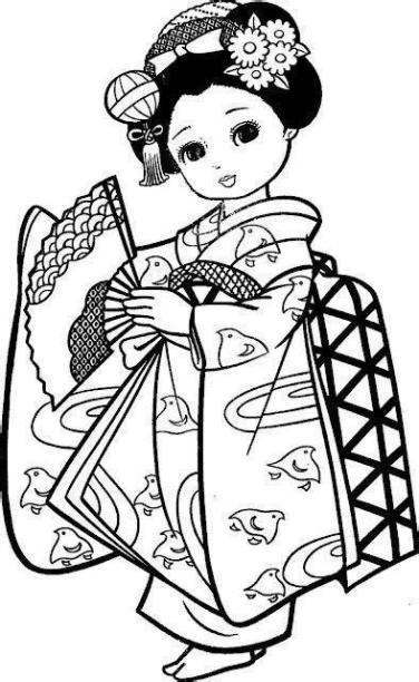 Pin on Dibujos para hacer: Dibujar y Colorear Fácil con este Paso a Paso, dibujos de Una Geisha, como dibujar Una Geisha para colorear