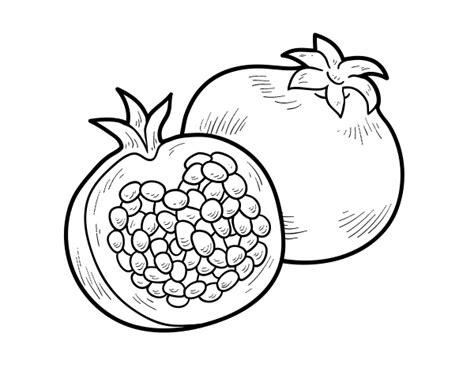Dibujo De Una Granada Fruta Para Colorear: Aprende a Dibujar Fácil, dibujos de Una Granada De Fruta, como dibujar Una Granada De Fruta para colorear e imprimir