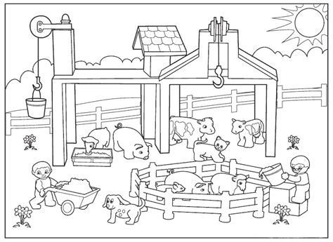 Láminas para colorear sobre animales de granja: Aprender a Dibujar y Colorear Fácil, dibujos de Una Granja Con Animales, como dibujar Una Granja Con Animales para colorear e imprimir