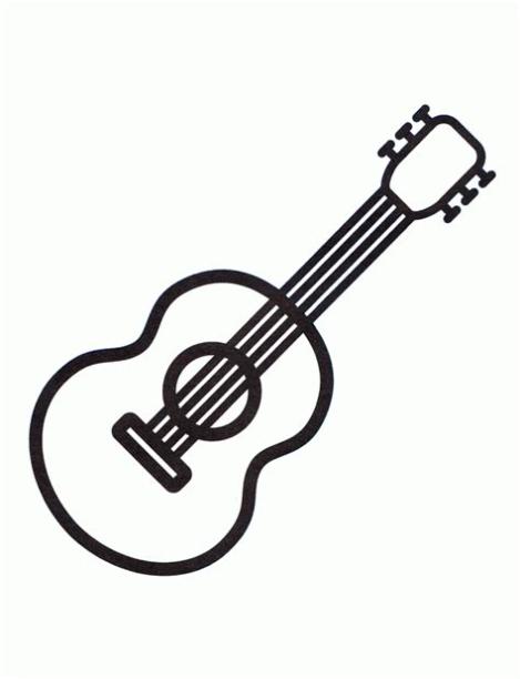 Cómo dibujar Una Guitarra Para Niños 】 Paso a Paso Muy Fácil 2023 - Dibuja  Fácil