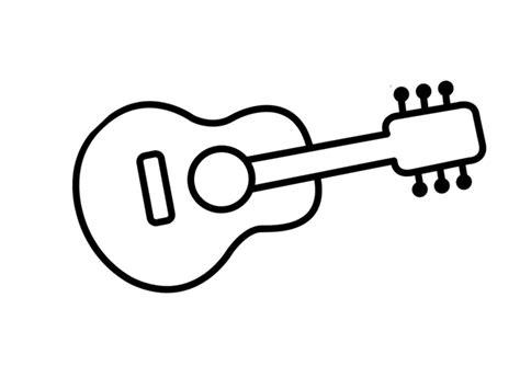 GUITARRAS DIBUJOS PARA COLOREAR: Dibujar Fácil, dibujos de Una Guitarra Para Niños, como dibujar Una Guitarra Para Niños para colorear