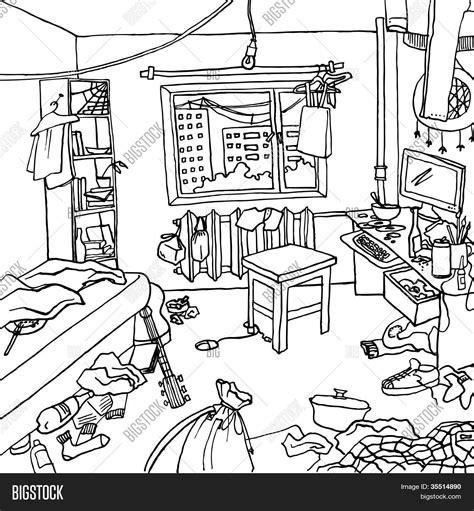 Interior Cluttered Room Vector & Photo | Bigstock: Aprender como Dibujar y Colorear Fácil con este Paso a Paso, dibujos de Una Habitacion Desordenada, como dibujar Una Habitacion Desordenada para colorear e imprimir