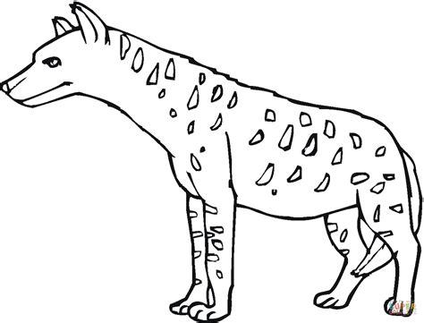 Coloriage - Hyène tachetée | Coloriages à imprimer gratuits: Dibujar y Colorear Fácil, dibujos de Una Hiena, como dibujar Una Hiena paso a paso para colorear