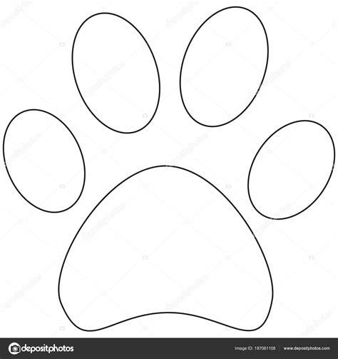 Vector: huellas de gato para colorear | Gato de línea: Dibujar Fácil, dibujos de Una Huella De Gato, como dibujar Una Huella De Gato para colorear e imprimir