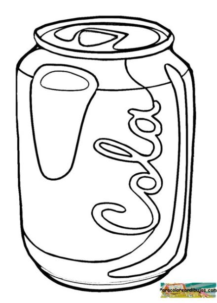 Pin en Dibujo: objetos: Aprender como Dibujar y Colorear Fácil, dibujos de Una Lata De Coca Cola, como dibujar Una Lata De Coca Cola paso a paso para colorear