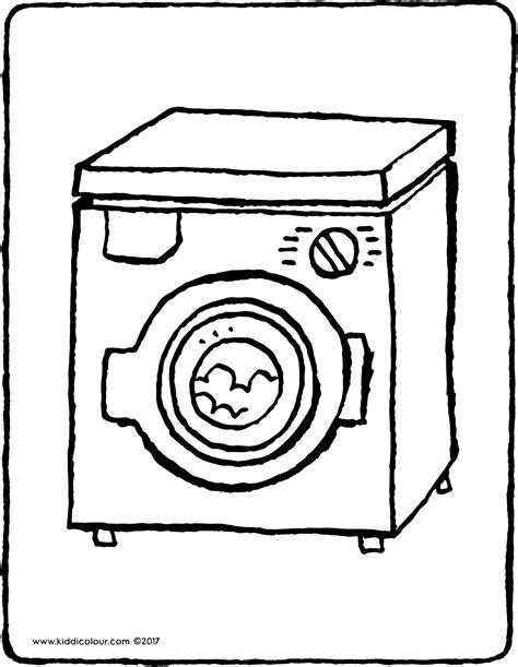 una lavadora - kiddicolour: Aprender como Dibujar Fácil con este Paso a Paso, dibujos de Una Lavadora En Un Plano, como dibujar Una Lavadora En Un Plano para colorear e imprimir