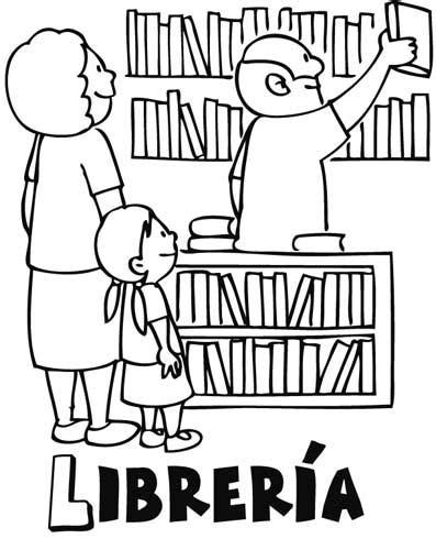 COLOREA TUS DIBUJOS: Librería para colorear: Dibujar y Colorear Fácil, dibujos de Una Libreria, como dibujar Una Libreria para colorear