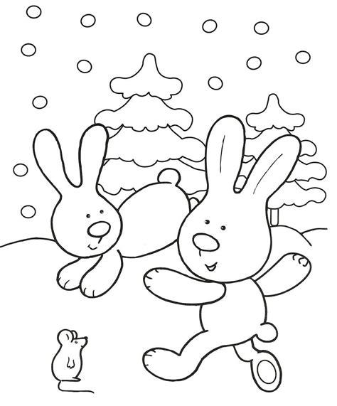 Dibujos de Invierno para colorear. Imprima gratis. 100: Dibujar y Colorear Fácil, dibujos de Una Liebre Con Circulos, como dibujar Una Liebre Con Circulos para colorear e imprimir