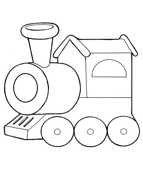 Dibujo para colorear - La locomotora de plástico: Dibujar Fácil, dibujos de Una Locomotora, como dibujar Una Locomotora para colorear e imprimir