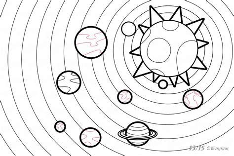 Cómo dibujar el sistema solar paso a paso: Dibujar y Colorear Fácil, dibujos de Una Luna Con Compas, como dibujar Una Luna Con Compas para colorear
