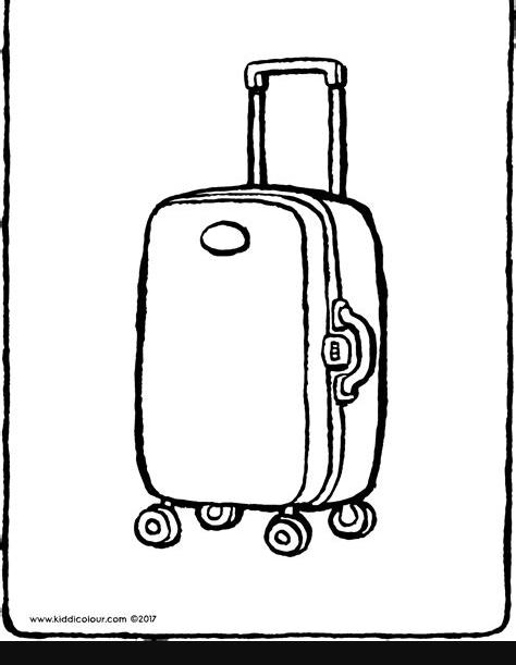 una maleta - kiddicolour: Dibujar y Colorear Fácil con este Paso a Paso, dibujos de Una Maleta De Viaje, como dibujar Una Maleta De Viaje paso a paso para colorear
