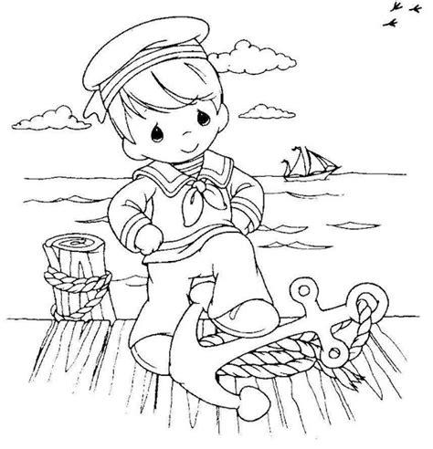 Día de la marina para colorear - Actividades para niños: Aprender a Dibujar y Colorear Fácil, dibujos de Una Marina, como dibujar Una Marina paso a paso para colorear