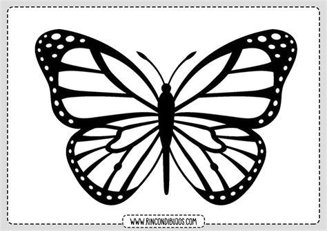 Dibujos de Mariposas para Colorear - Rincon Dibujos: Dibujar y Colorear Fácil, dibujos de Una Maripos, como dibujar Una Maripos paso a paso para colorear