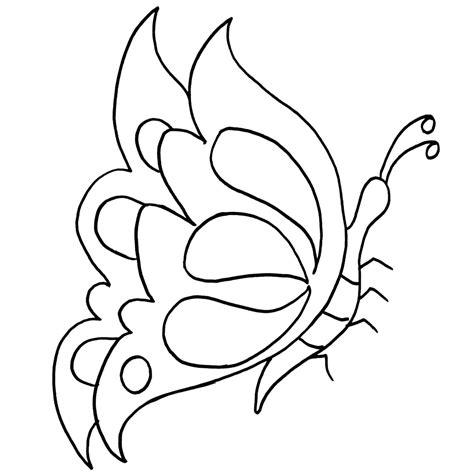Dibujos de mariposas para colorear: Dibujar y Colorear Fácil, dibujos de Una Mariposa De Lado, como dibujar Una Mariposa De Lado para colorear e imprimir