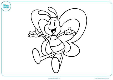 Dibujos de mariposas para colorear - Mundo Primaria: Dibujar y Colorear Fácil, dibujos de Una Maripoza, como dibujar Una Maripoza paso a paso para colorear