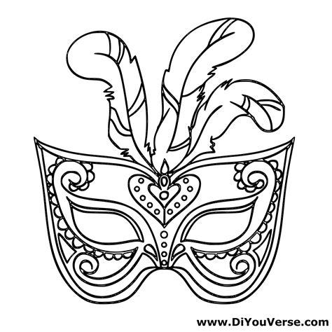 Máscara 11 Para Colorear - DIYOUVERSE: Aprende como Dibujar y Colorear Fácil con este Paso a Paso, dibujos de Una Máscara, como dibujar Una Máscara para colorear