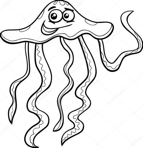 Página para colorear de dibujos animados de la medusa: Aprende a Dibujar Fácil con este Paso a Paso, dibujos de Una Medusa De Mar, como dibujar Una Medusa De Mar para colorear