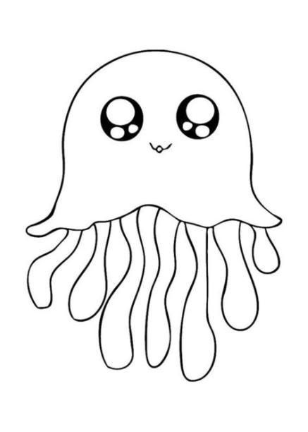 Dibujos para colorear: Medusas imprimible. gratis. para: Aprender a Dibujar y Colorear Fácil, dibujos de Una Medusa Para Niños, como dibujar Una Medusa Para Niños para colorear