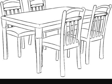 Zdjęcie: mesa y sillas para colorear | Edukacja: Aprender como Dibujar Fácil con este Paso a Paso, dibujos de Una Mesa Con Sillas, como dibujar Una Mesa Con Sillas para colorear e imprimir