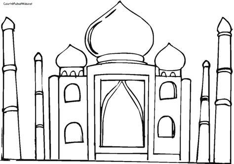 Mezquita (Edificios y Arquitectura) – Colorear dibujos: Aprende como Dibujar Fácil con este Paso a Paso, dibujos de Una Mezquita, como dibujar Una Mezquita paso a paso para colorear