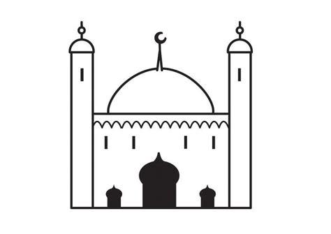 Dibujo para colorear mezquita - Dibujos Para Imprimir: Dibujar Fácil con este Paso a Paso, dibujos de Una Mezquita, como dibujar Una Mezquita para colorear