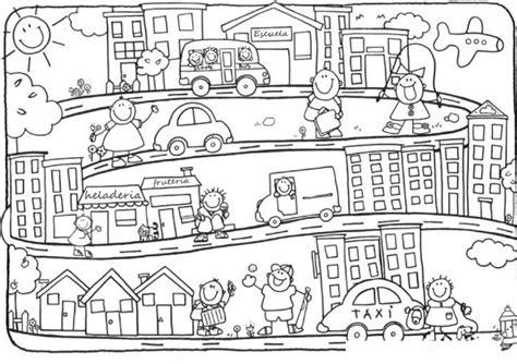 Paisajes urbanos para colorear - Imagui | Coloring pages: Aprende a Dibujar Fácil con este Paso a Paso, dibujos de Una Mini Ciudad, como dibujar Una Mini Ciudad paso a paso para colorear