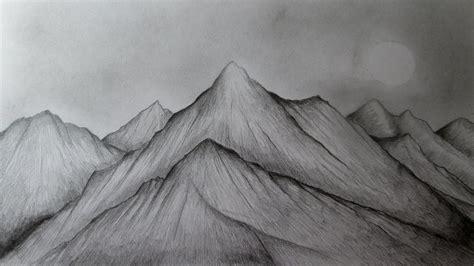 Cómo dibujar montañas realistas a lápiz paso a paso: Aprende a Dibujar Fácil con este Paso a Paso, dibujos de Una Montaña Realista, como dibujar Una Montaña Realista paso a paso para colorear