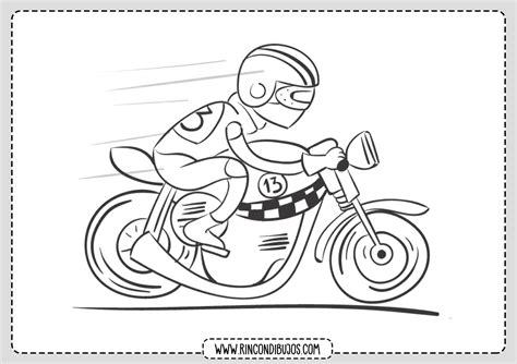 Colorear Moto - Rincon Dibujos: Dibujar Fácil, dibujos de Una Moto Con Una Persona, como dibujar Una Moto Con Una Persona para colorear e imprimir