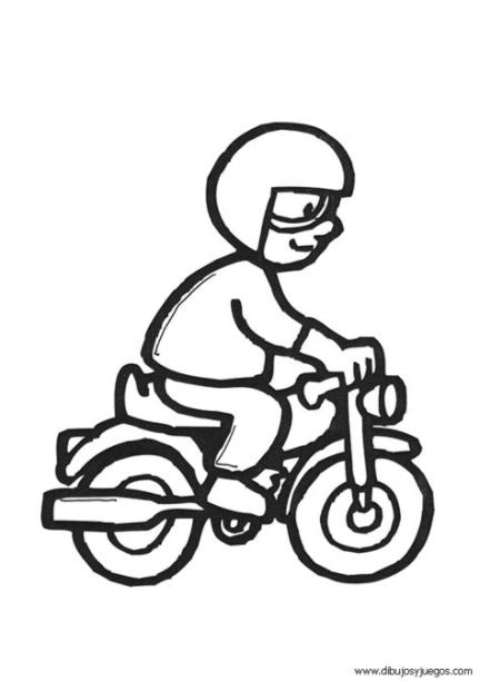 dibujo-de-motos-para-colorear-001 | Dibujos y juegos. para: Aprender como Dibujar y Colorear Fácil con este Paso a Paso, dibujos de Una Moto Con Una Persona, como dibujar Una Moto Con Una Persona paso a paso para colorear