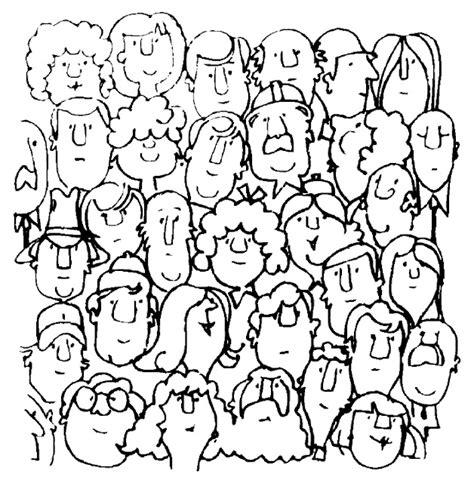 GENTE DIBUJOS PARA COLOREAR: Aprende como Dibujar y Colorear Fácil, dibujos de Una Multitud De Gente, como dibujar Una Multitud De Gente para colorear