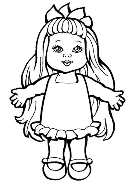 Imprimir dibujos para colorear – muneca. para niños y: Dibujar Fácil, dibujos de Una Muñeca Para Niños, como dibujar Una Muñeca Para Niños para colorear e imprimir
