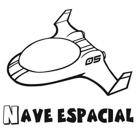 Dibujo para pintar de una nave espacial: Aprender como Dibujar Fácil, dibujos de Una Nave, como dibujar Una Nave para colorear e imprimir