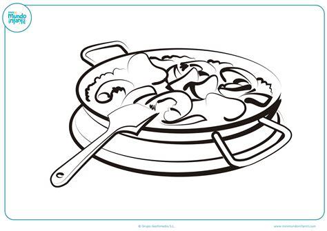 Dibujos de pescado para colorear - Mundo Primaria: Aprende como Dibujar y Colorear Fácil con este Paso a Paso, dibujos de Una Paella, como dibujar Una Paella para colorear
