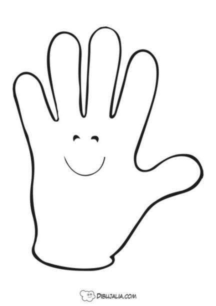 Silueta palma de la mano - Photo #450 - Dibujalia: Aprende como Dibujar Fácil, dibujos de Una Palma De La Mano, como dibujar Una Palma De La Mano para colorear e imprimir