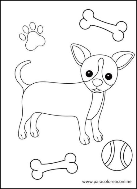 Los mejores Dibujos de Perros para Colorear Imprimir y: Dibujar Fácil con este Paso a Paso, dibujos de Una Perra, como dibujar Una Perra para colorear