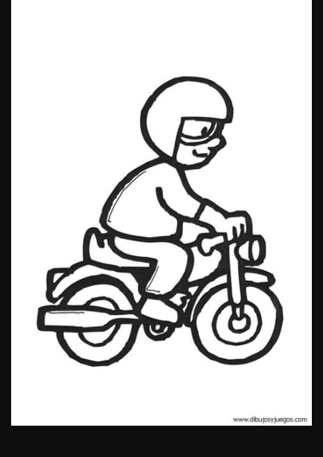 dibujo-de-motos-para-colorear-001 | Dibujos y juegos. para: Aprende como Dibujar Fácil con este Paso a Paso, dibujos de Una Persona En Una Moto, como dibujar Una Persona En Una Moto para colorear e imprimir