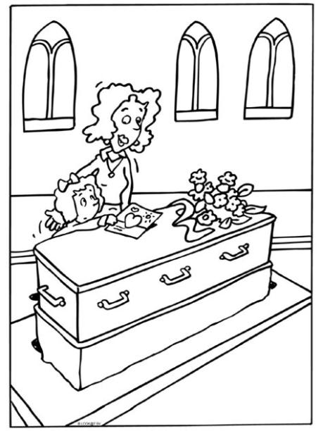 Muerte funeral Dibujos Para Colorear - Dibujos1001.com: Aprender como Dibujar y Colorear Fácil, dibujos de Una Persona Muerta, como dibujar Una Persona Muerta para colorear e imprimir
