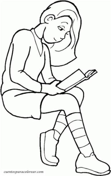 Dibujos para colorear del colegio: Aprende como Dibujar Fácil con este Paso a Paso, dibujos de Una Persona Sentada De Espaldas, como dibujar Una Persona Sentada De Espaldas paso a paso para colorear